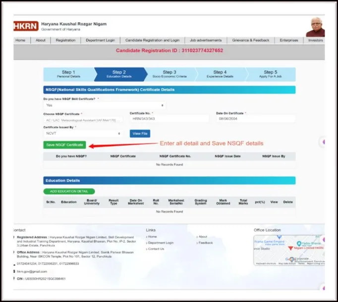 HKRN Registration Step-8